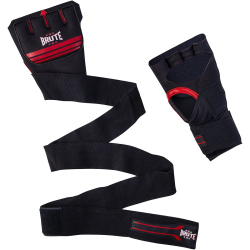 BRUTE Gel Wraps Handbandagen black/red L/XL