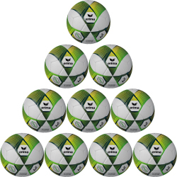 10er Ballpaket erima Hybrid Futsal green/gelb 4