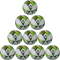 10er Ballpaket erima Hybrid Futsal green/gelb 4