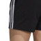 adidas Essentials 3-Streifen Shorts Damen schwarz/weiß M