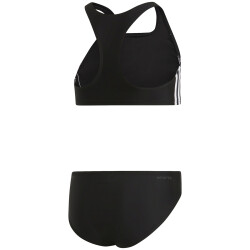 adidas Fit 3-Streifen Bikini Kinder schwarz/weiß 152