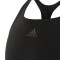 adidas Fit 3-Streifen Bikini Kinder schwarz/weiß 152