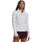 UNDER ARMOUR Qualifier Run 1/2-Zip Laufshirt Damen 100 - white XS