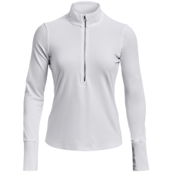 UNDER ARMOUR Qualifier Run 1/2-Zip Laufshirt Damen 100 - white S
