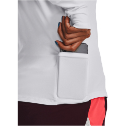 UNDER ARMOUR Qualifier Run 1/2-Zip Laufshirt Damen 100 - white S