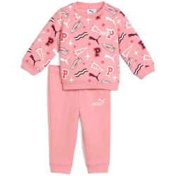 PUMA Minicats Print Fleece Crew Baby-Jogginganzug