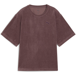 PUMA Essentials Elevated Relaxed Velours Rib T-Shirt Damen