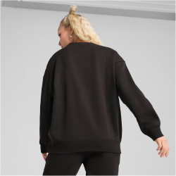 PUMA Essentials Oversized Fleece Crew Sweatshirt Damen