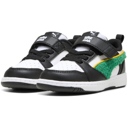 PUMA Rebound V6 Lo Super AC+ Baby-Sneaker mit Klettverschluss