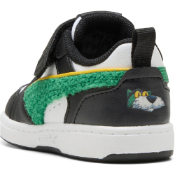 PUMA Rebound V6 Lo Super AC+ Baby-Sneaker mit Klettverschluss