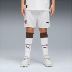 PUMA FC St. Pauli Shorts 2025/26 Kinder 02 - PUMA white/espresso brown 164