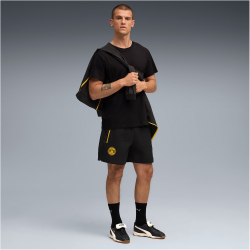 PUMA BVB Borussia Dortmund Pumatech Relaxed Woven Shorts Herren 10 - PUMA black/yellow sizzle S