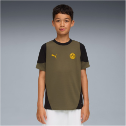PUMA BVB Borussia Dortmund Trainingsshirt 2025/26 Kinder 19 - loden green/puma black 140