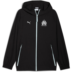 PUMA Olympique Marseille Pumatech Woven Trainingsjacke Herren 35 - PUMA black/PUMA silver XS
