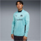 PUMA Olympique Marseille 1/4-Zip Trainings-Top 2025/26 Herren 21 - safe lake/new navy M