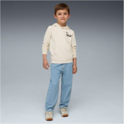 PUMA Super PUMA Hoodie Jungen 87 - alpine snow 104