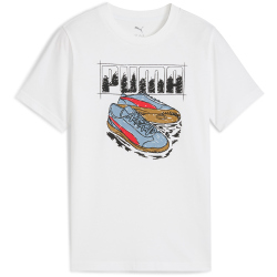 PUMA Graphic Sneaker T-Shirt Jungen 02 - PUMA white 140