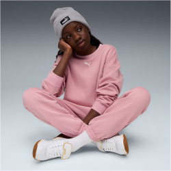 PUMA Loungewear Oversized Fleece Jogginganzug Mädchen 65 - poised pink 164
