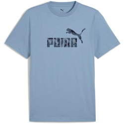 PUMA Essentials Camo T-Shirt Herren 34 - cool blue L
