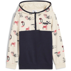 PUMA Little Runners 1/2-Zip Hoodie Kinder 16 - new navy 104