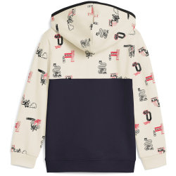 PUMA Little Runners 1/2-Zip Hoodie Kinder 16 - new navy 104