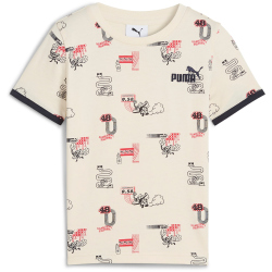 PUMA Little Runners Print T-Shirt Kinder 87 - alpine snow...