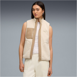 PUMA Reversible Sherpa Hybridweste Damen 87 - alpine snow XS
