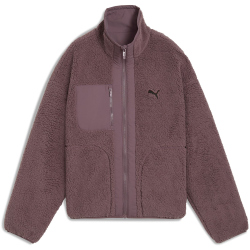 PUMA wendbare Sherpa Hybridjacke Damen 88 - raisin XS