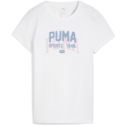 PUMA Graphic Varsity T-Shirt Damen 02 - PUMA white XL