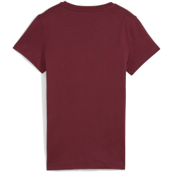 PUMA Graphic Stacked T-Shirt Damen 96 - ruby shimmer XS