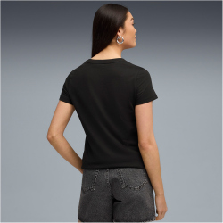PUMA Graphic Stacked T-Shirt Damen 01 - PUMA black XS