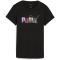 PUMA Graphic Stacked T-Shirt Damen 01 - PUMA black XS