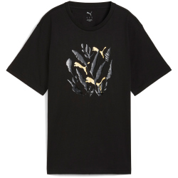 PUMA Graphic Relaxed Leaf T-Shirt Damen 01 - PUMA black S