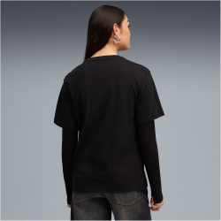 PUMA Graphic Relaxed Leaf T-Shirt Damen 01 - PUMA black S