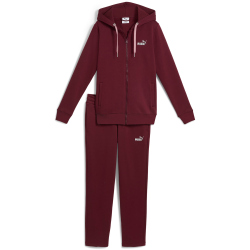 PUMA Metallic Fleece Kapuzen-Jogginganzug Damen 96 - ruby...