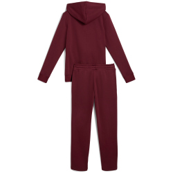 PUMA Metallic Fleece Kapuzen-Jogginganzug Damen 96 - ruby...