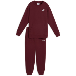 PUMA Relaxed Fleece Jogginganzug Damen 96 - ruby shimmer XS