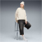PUMA HER Oversized 1/2-Zip Winterized Crew Sweatshirt Damen 87 - alpine snow XS