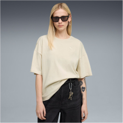 PUMA HER Oversized T-Shirt Damen 87 - alpine snow M