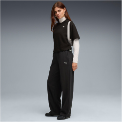 PUMA Class Comfort Pinnacle High-Waist Straight French Terry Jogginghose Damen 01 - PUMA black S