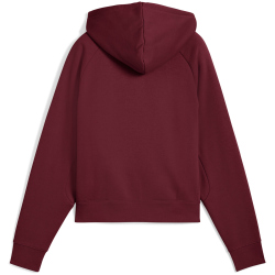 PUMA Sport Comfort Shorts Fleece Hoodie Damen 96 - ruby shimmer XS