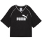 PUMA Essentials Relaxed Cropped Football Trikot Damen 01 - PUMA black S