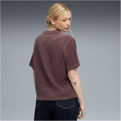 PUMA Essentials Elevated Relaxed Velours Rib T-Shirt...