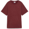 PUMA Essentials Elevated Relaxed Wash T-Shirt Damen 96 - ruby shimmer L
