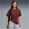PUMA Essentials Elevated Relaxed Wash T-Shirt Damen 96 - ruby shimmer L