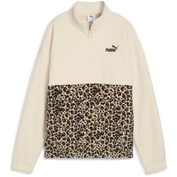 PUMA Essentials Graphic Animal Relaxed 1/2-Zip Crew...