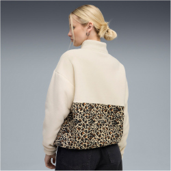 PUMA Essentials Graphic Animal Relaxed 1/2-Zip Crew...