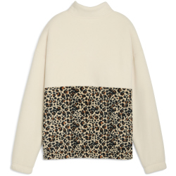 PUMA Essentials Graphic Animal Relaxed 1/2-Zip Crew...