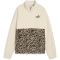 PUMA Essentials Graphic Animal Relaxed 1/2-Zip Crew Sweatshirt Damen 87 - alpine snow XS