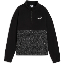 PUMA Essentials Graphic Animal Relaxed 1/2-Zip Crew Sweatshirt Damen 01 - PUMA black M